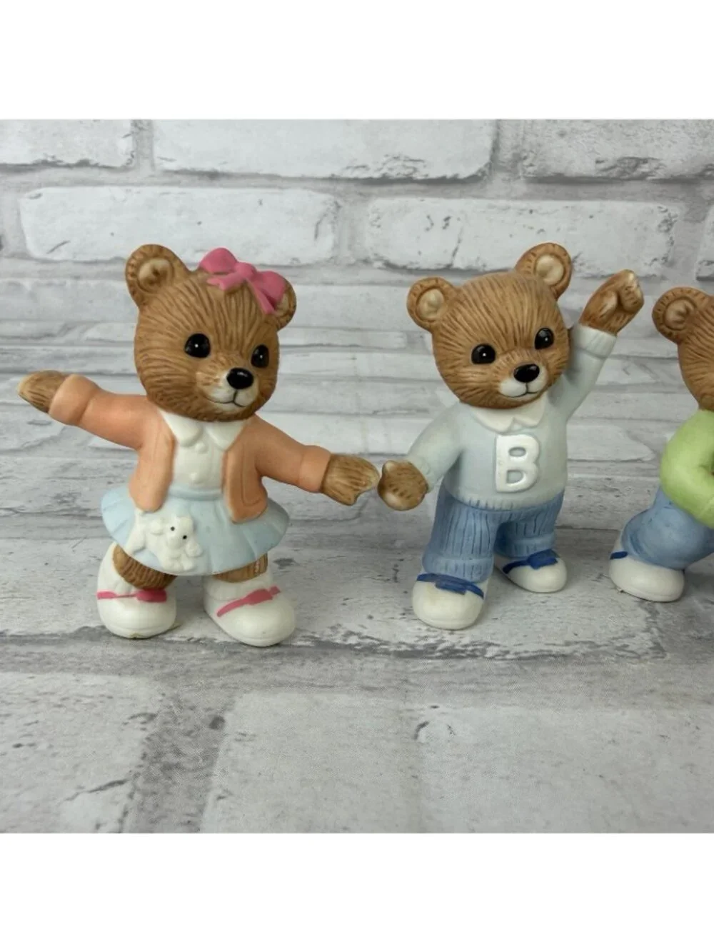 Homco #1421 Bear Figurines 